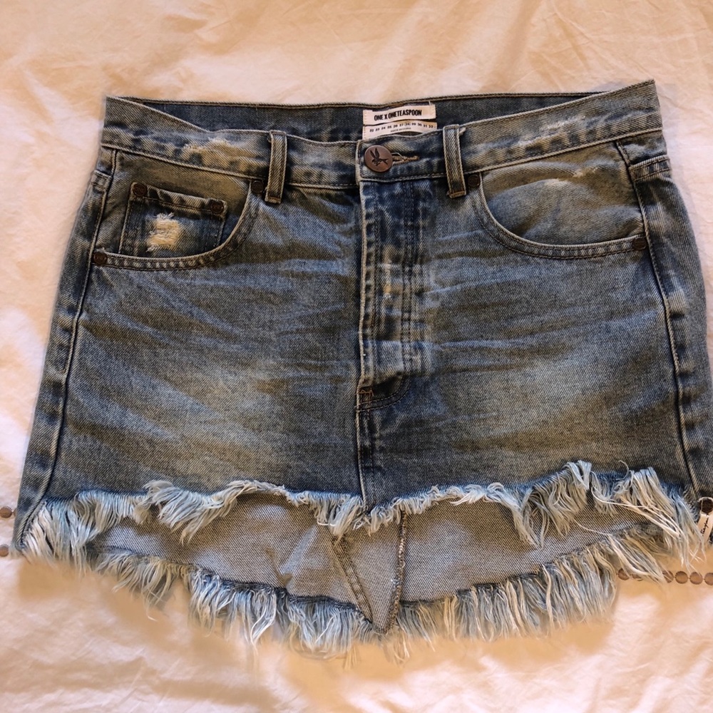 One Teaspoon Denim Skirt - Size 28